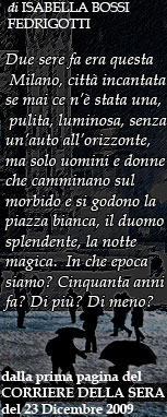 dalla prima pagina del corriere della sera